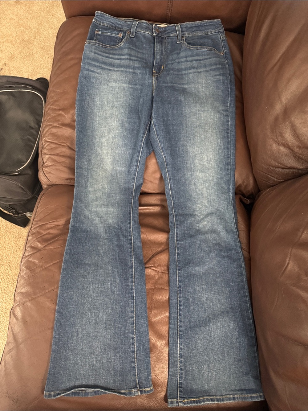 Levi's Blue Flared Women's Jeans - Faded Wash